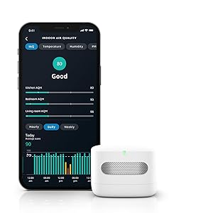 Amazon Smart Air Quality Monitor Know your air, Works with Alexa