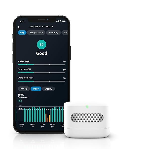 Amazon Smart Air Quality Monitor Know your air, Works with Alexa
