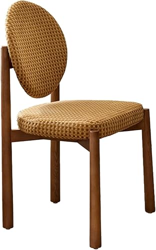 Miniatura 16 de Juego de sillas de comedor de 1/2/4, sillas de comedor de madera, sillas de comedor tapizadas retro, con cojín de tela/felpa, silla de cocina para