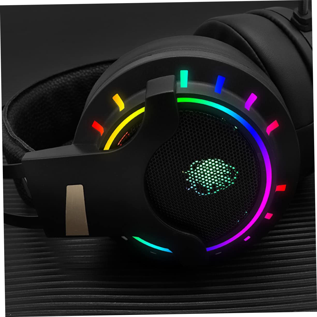 Mipcase Cuffie da Gaming Rgb con Microfono, Audio Chiaro e Bassa Rumorosità, Connettore USB Singolo, Comode per Lunghe Sessioni al PC