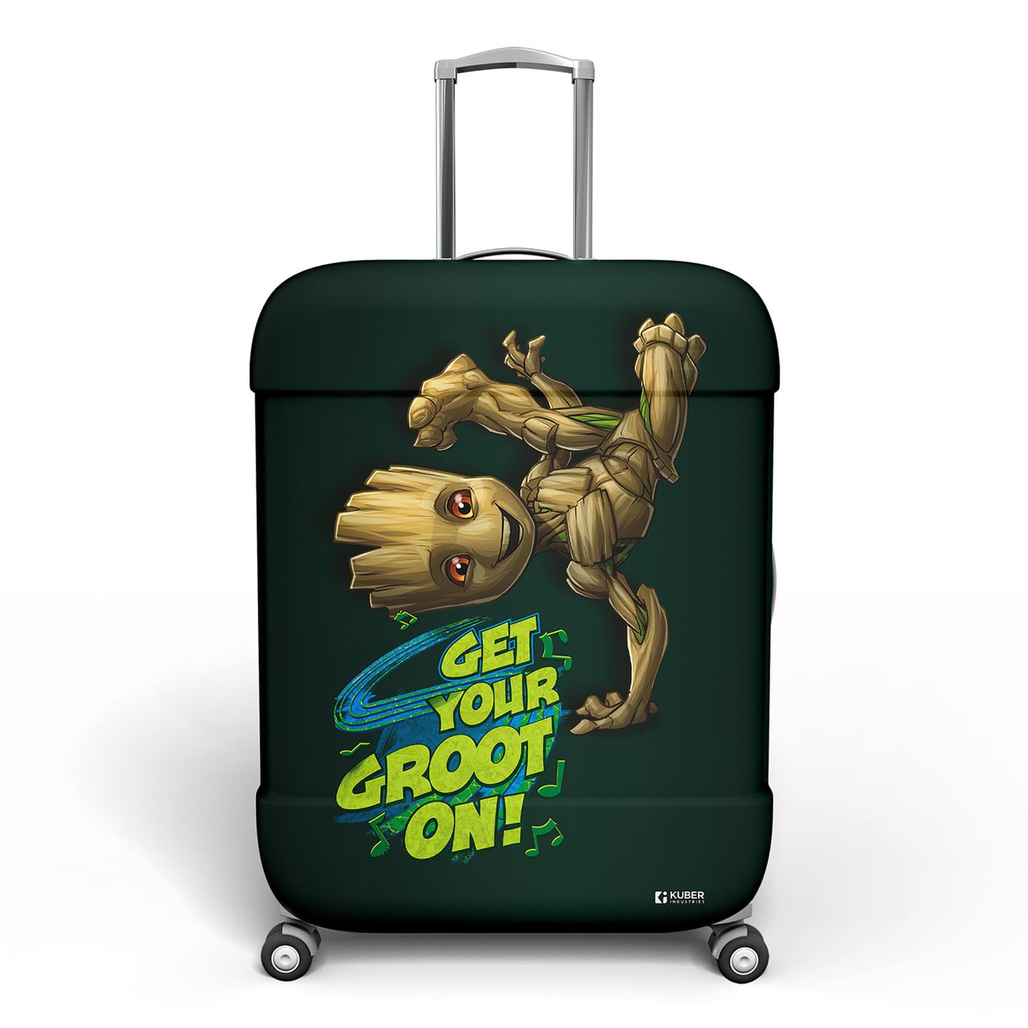 Marvel I Am Groot Luggage Cover | Polyester Travel Suitcase Cover | Washable and Stretchable Suitcase Protector | 26-30 Inch | Large | Green-image-34