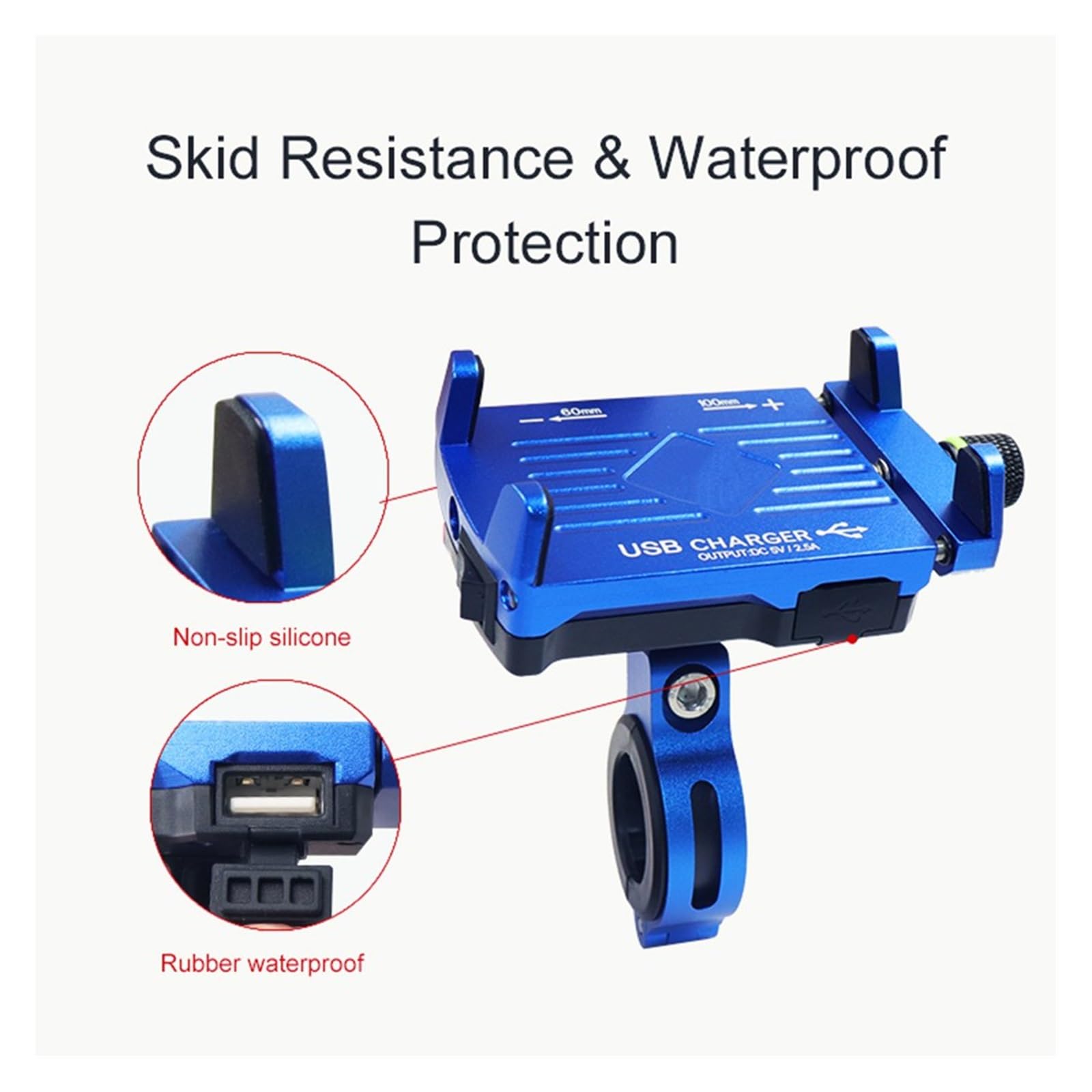 Navigazione GPS Bicicletta Porta Cellulare Per Moto E Bici - Supporto Antiurto, 4.7-7 Pollici Portacellulare Bici - Foto 8