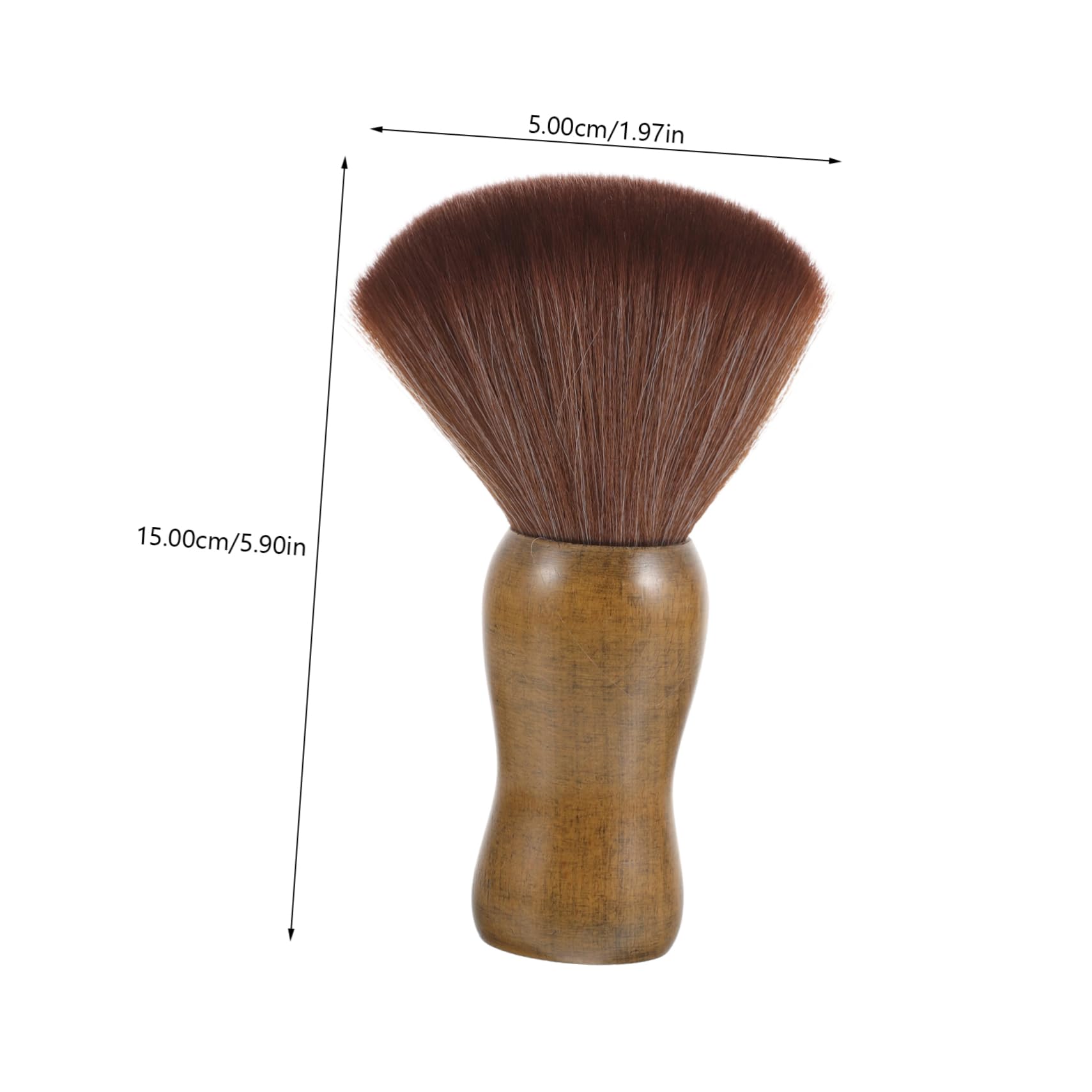 HAPINARY Beard Brush for Men Shaving Tool Wooden Handle Portable Quality Material Gentle on Skin Random Color