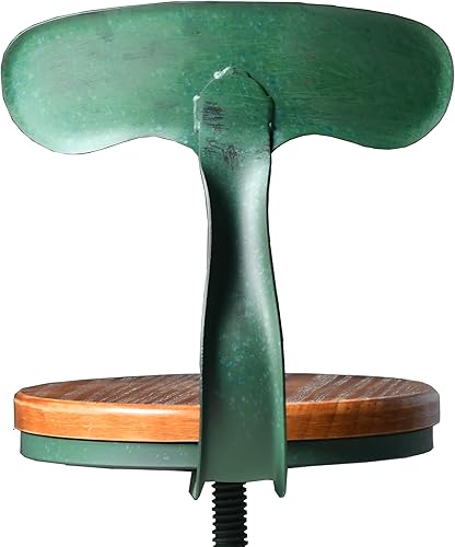 Miniatura 6 de Topower Taburete de cocina de granja, taburete de mostrador industrial, asiento redondo de cocina decorativo, altura estándar, taburetes de bar