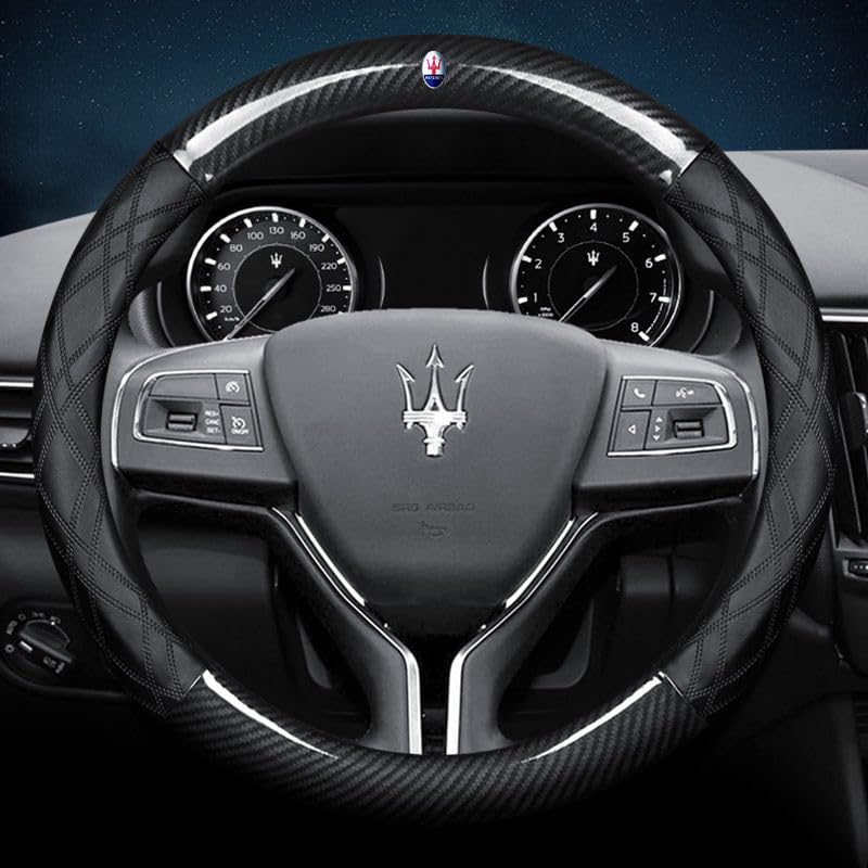 Lenkradschutz Für Maserati Ghibli 2013-2025 - PU Leder Bezug Rutschfest