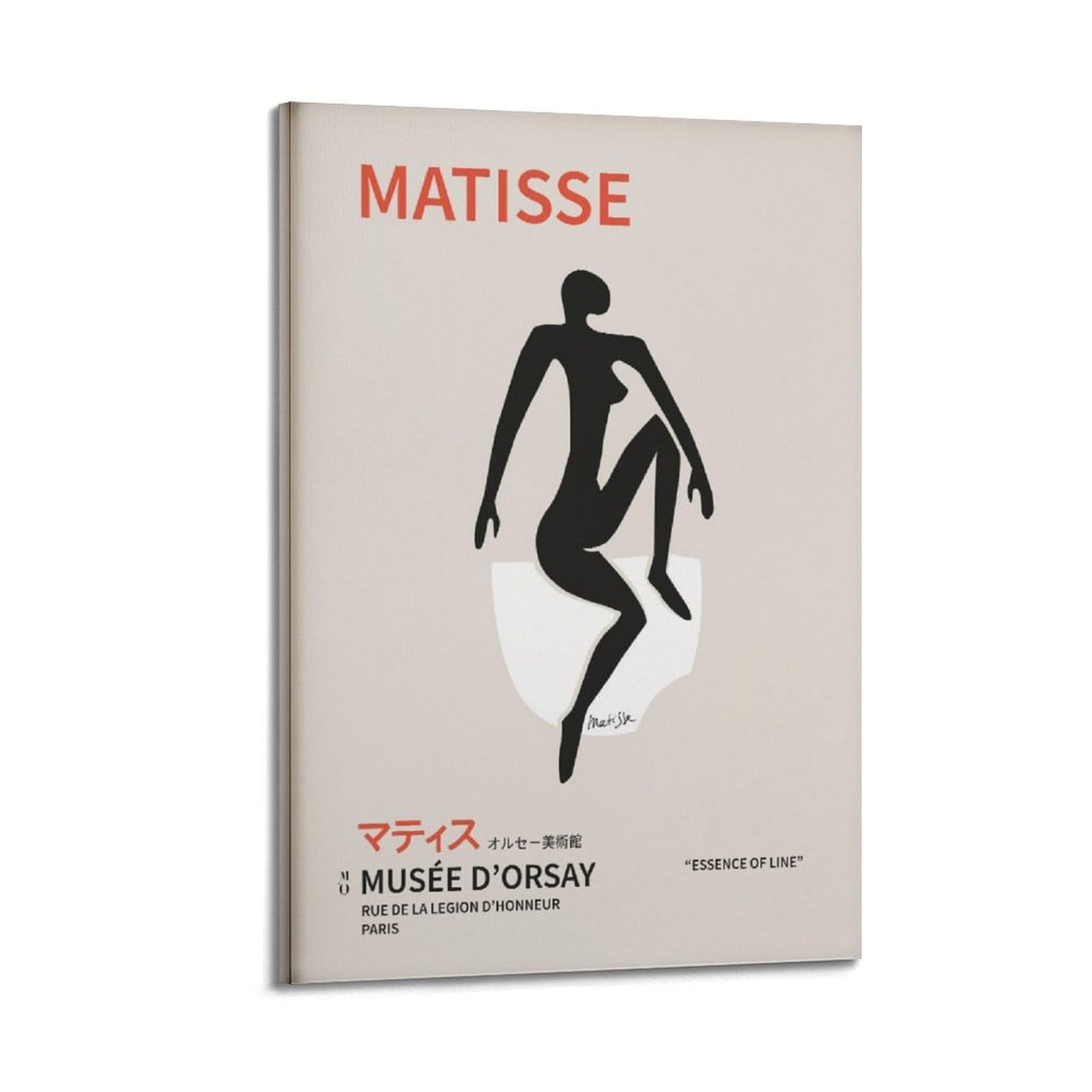 xiaoxiaoshen Matisse Nude Line French Papiers Decoupes Canvas Poster Wall Art Prints Room Aesthetic Murals Bedroom And Living Decorations 24x36inch(60x90cm)
