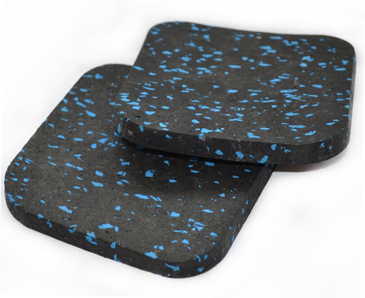 YARNOW 4Pcs Vibration Reduction Pads for Treadmills and Fitness Equipment Vibration Cushion Mats for Home Gym Shock Absorbing Sound Insulation and Resistant Rubber