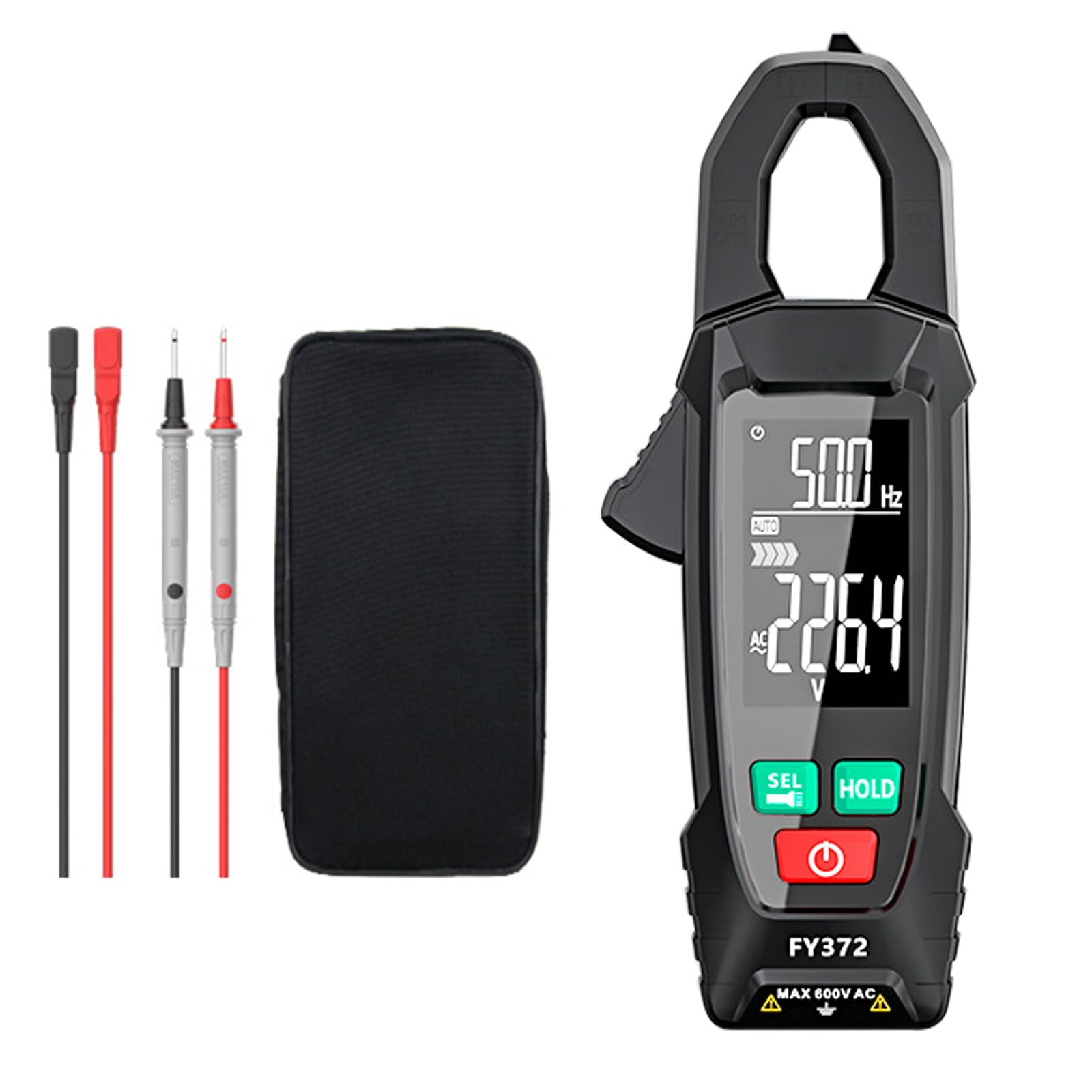 Buxuaaaa Fy372 Multipurpose Clamp Multimeter Tool For Household Circuit Inspection Industrial Maintenance And Automotive Diagnostics Electrician Tool