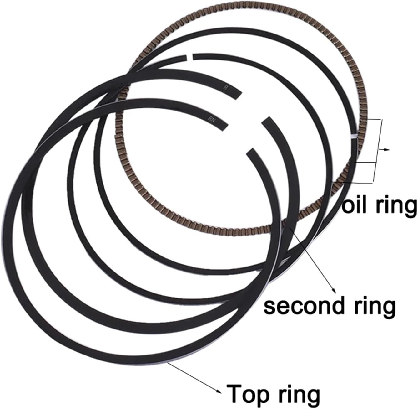 STD 67mm Motorcycle Engine Piston Ring Kit Compatible With CBR600F4 A CBR600F4I A CBR600RR CBR600RR AC CBR600RA AC CBR600RA 7AC 2021(4PCS-67.50mm)