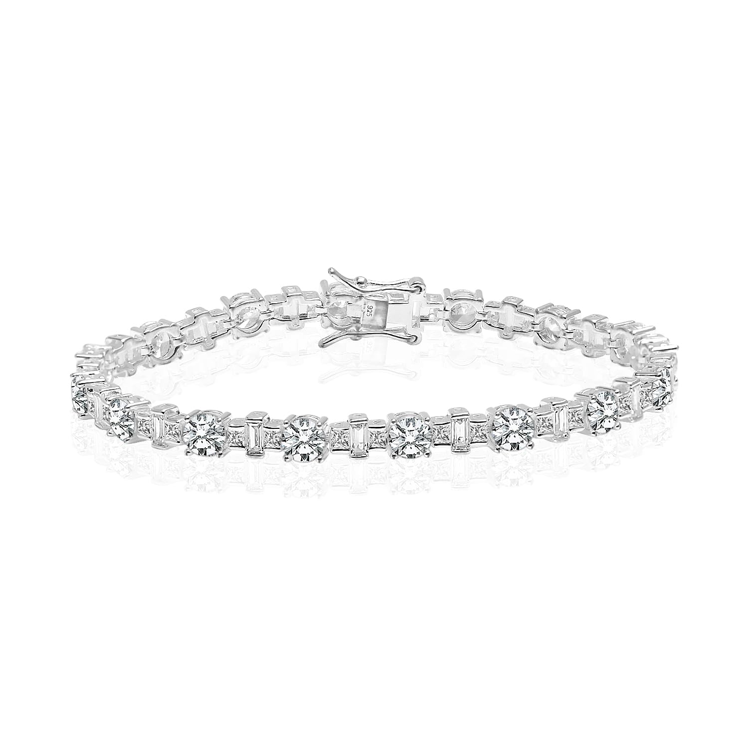 See full amazon price history chart for LeCalla 925 Sterling Silver Princess-Cut CZ Bracelet for Women | BIS Hallmarked Classic Cubic Zirconia Square Tennis Bracelets for Girls 7.5 Inches LeCalla 925 Sterling Silver Princess-Cut CZ Bracelet for Women | BIS Hallmarked Classic Cubic Zirconia Square Tennis Bracelets for Girls 7.5 Inches (B0CY4XNZNK) Amazon Price History, Amazon Price Tracker