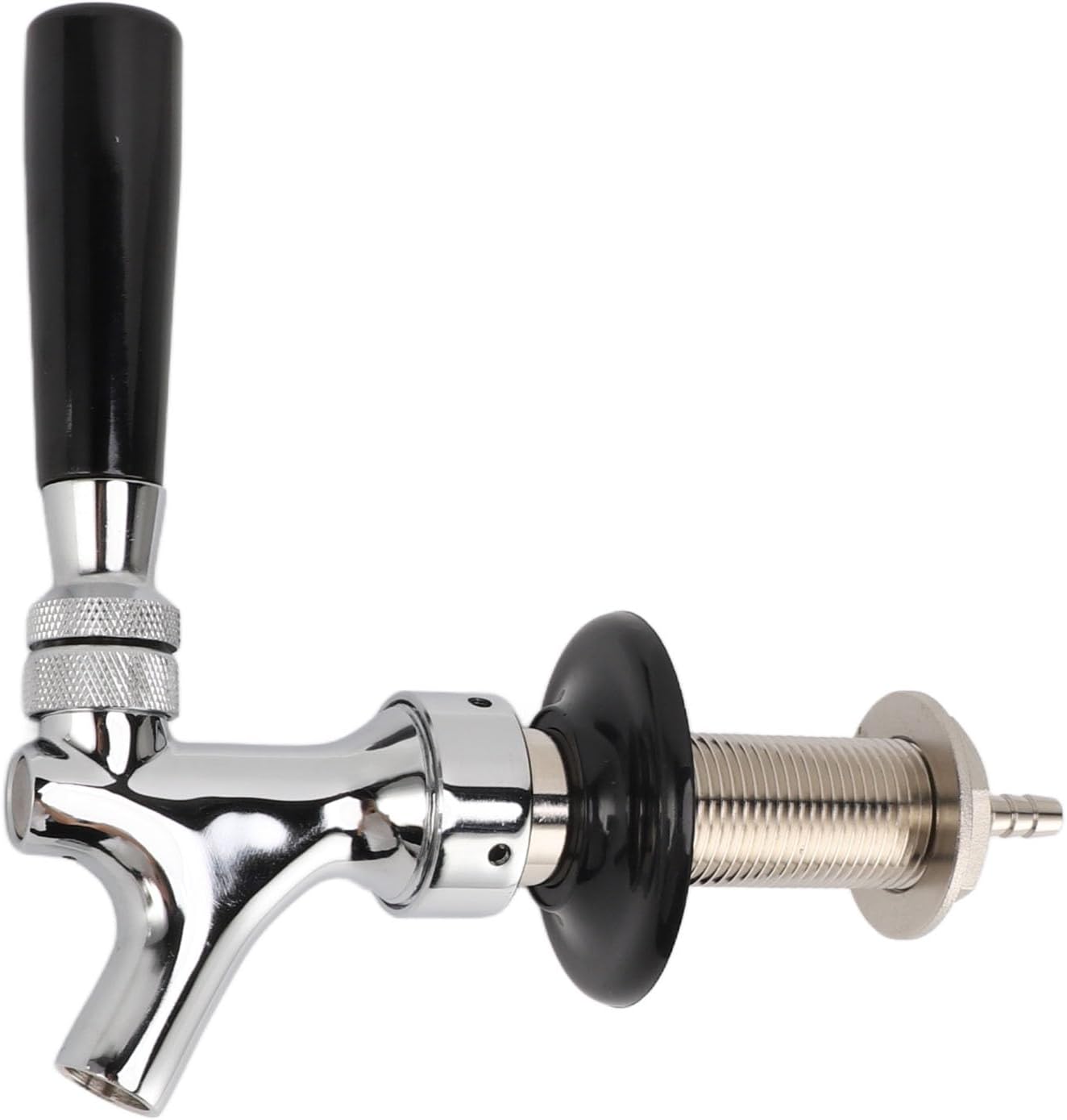 Long Shank Adjustable Faucet G5/8 Tap Brass Draft Beer Faucet for Kegerator Adjustable Beer Tap for Homebrew (2 inch)