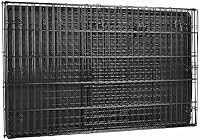 Vista 32 de Yaxa Basics Caja duradera y plegable de alambre de metal para mascotas con bandeja, portátil y resistente para viajes, una sola puerta, panel