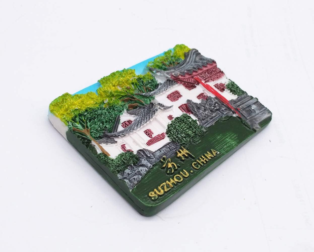 3D Suzhou Jiangsu China Fridge Magnet Travel Souvenir Gift Home Kitchen Refrigerator Decoration Magnetic Sticker Craft Collection image 3
