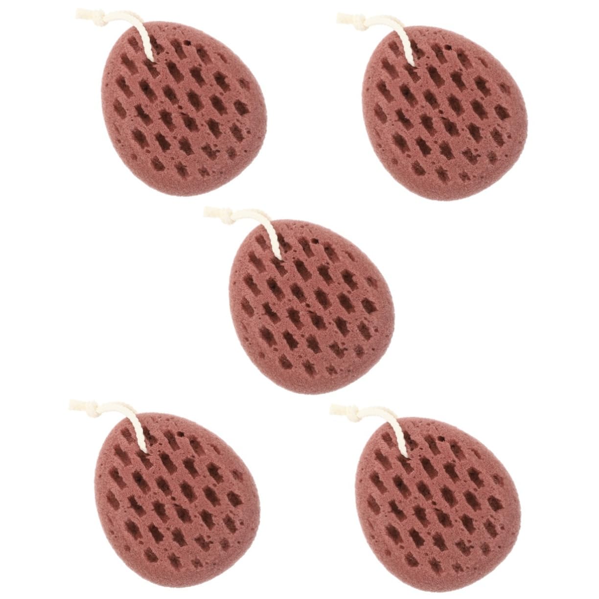 Housoutil 5pezzi Spugna Esfoliante Per Bagno Morbida e Pratica Scrubber Per Lavaggio Schiena Adatta Per Adulti Materiale Resistente e Facile Da Pulire