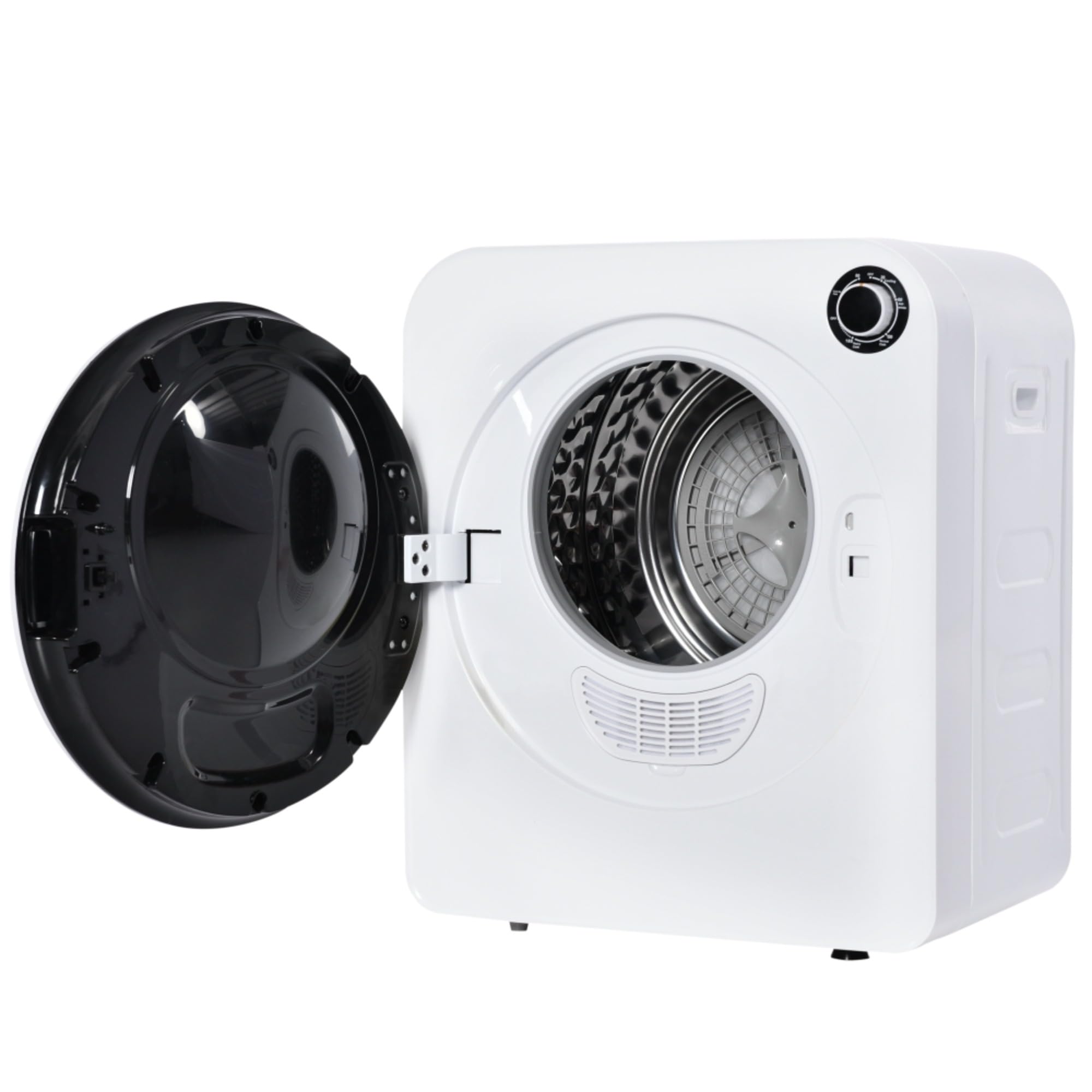 Sèche-linge électrique compact mural 830W avec tambour inox 3kg, ventilation réglable, filtre triple, technologie anti-froissage, 5 modes de séchage, faible bruit, minuterie 180min, design moderne