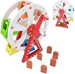 Brinquedo Educativo Criativo De Madeira Minha Roda Gigante Brinqmutti