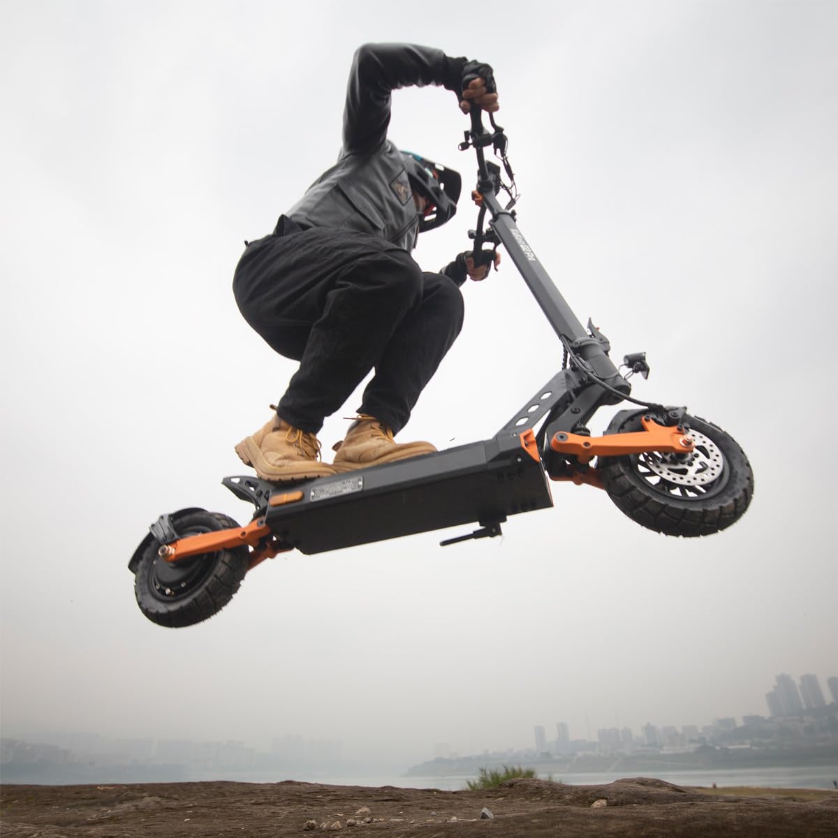 KuKirin G2 Pro (VMP) Patinete Eléctrico Adultos Certificado DGT Homologado VMP 65km Autonomía Neumáticos Vacío 9” Offroad Suspensión Doble Plegable IP54 Frenos Disco 120kg
