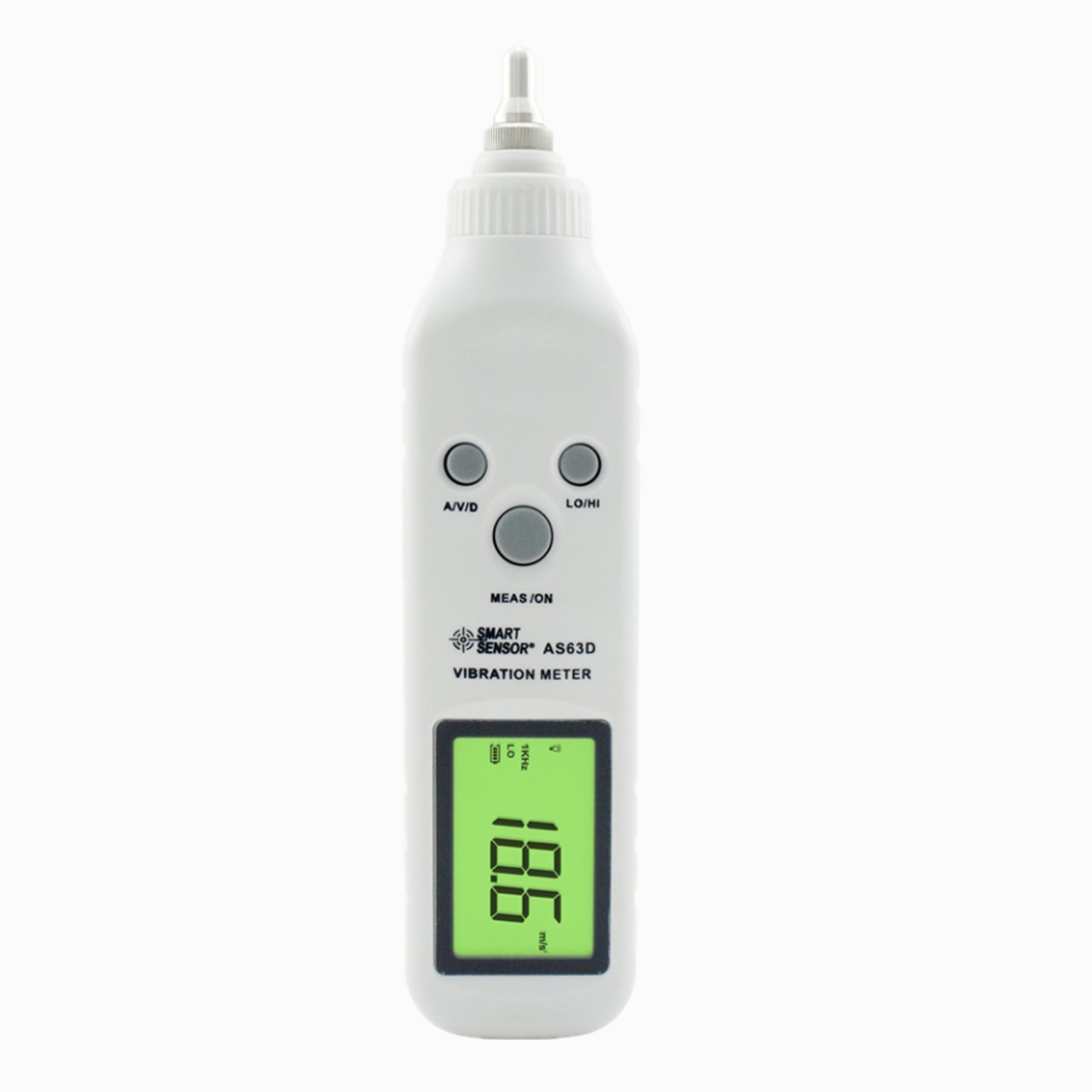 Soywim One Color Digital Vibration Meter, Pocket Vibrometer, Pen Vibration Meter Tester Gauge Analyzer Measure Precision Sensitivity Accelerometers Sensor As63d For Manufacturing, Metallurgy, Vehicles, Etc
