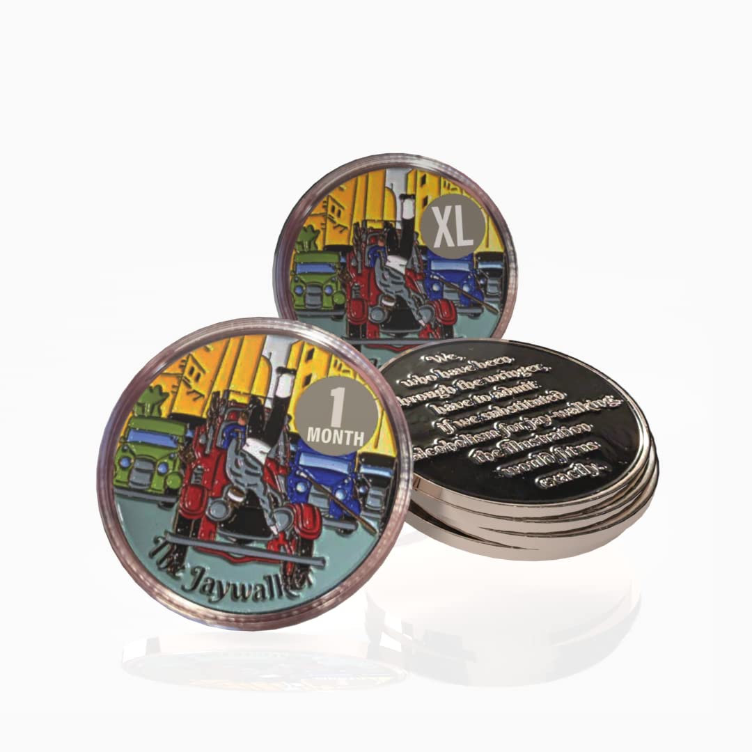 AA Jaywalker Medallion. 24hrs to 60 Years Available