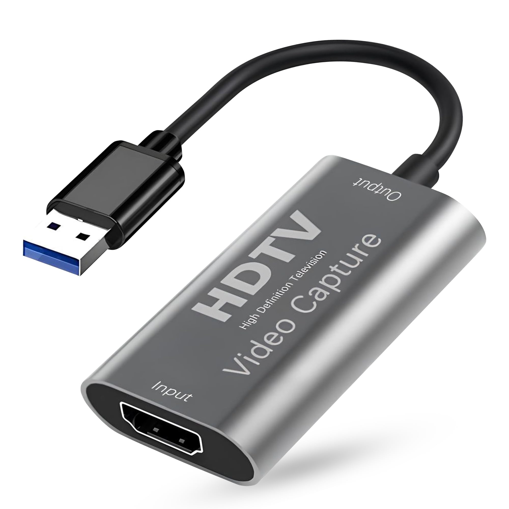 Video Capture Card, HDMI to USB Audio Video Capture Cards, 4K30fps Input, 1080P60fps Game Capture Card for Streaming, Video Conferencing, Gaming, on OBS and More, for Windows Mac OS System-image-20
