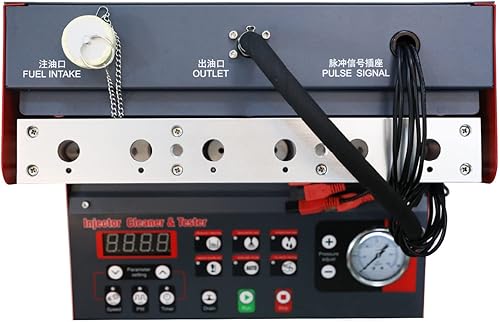 Miniatura 6 de QPKING Limpiador y probador de inyector de combustible de 6 cilindros, sistemas de inyección de combustible limpiadores, probadores de lanzamiento