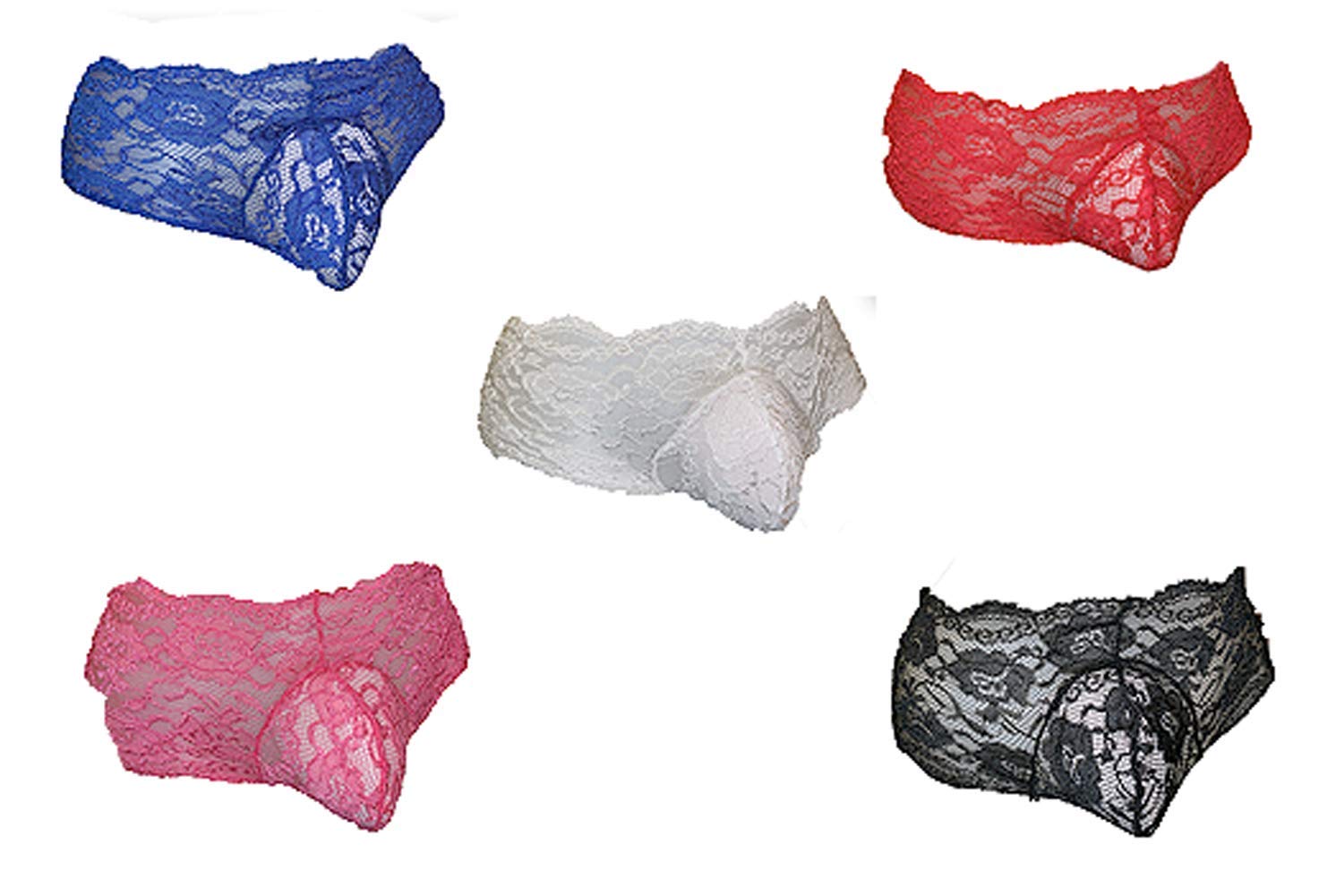 5-Pack Mens Lace Sissy Panties (XL)