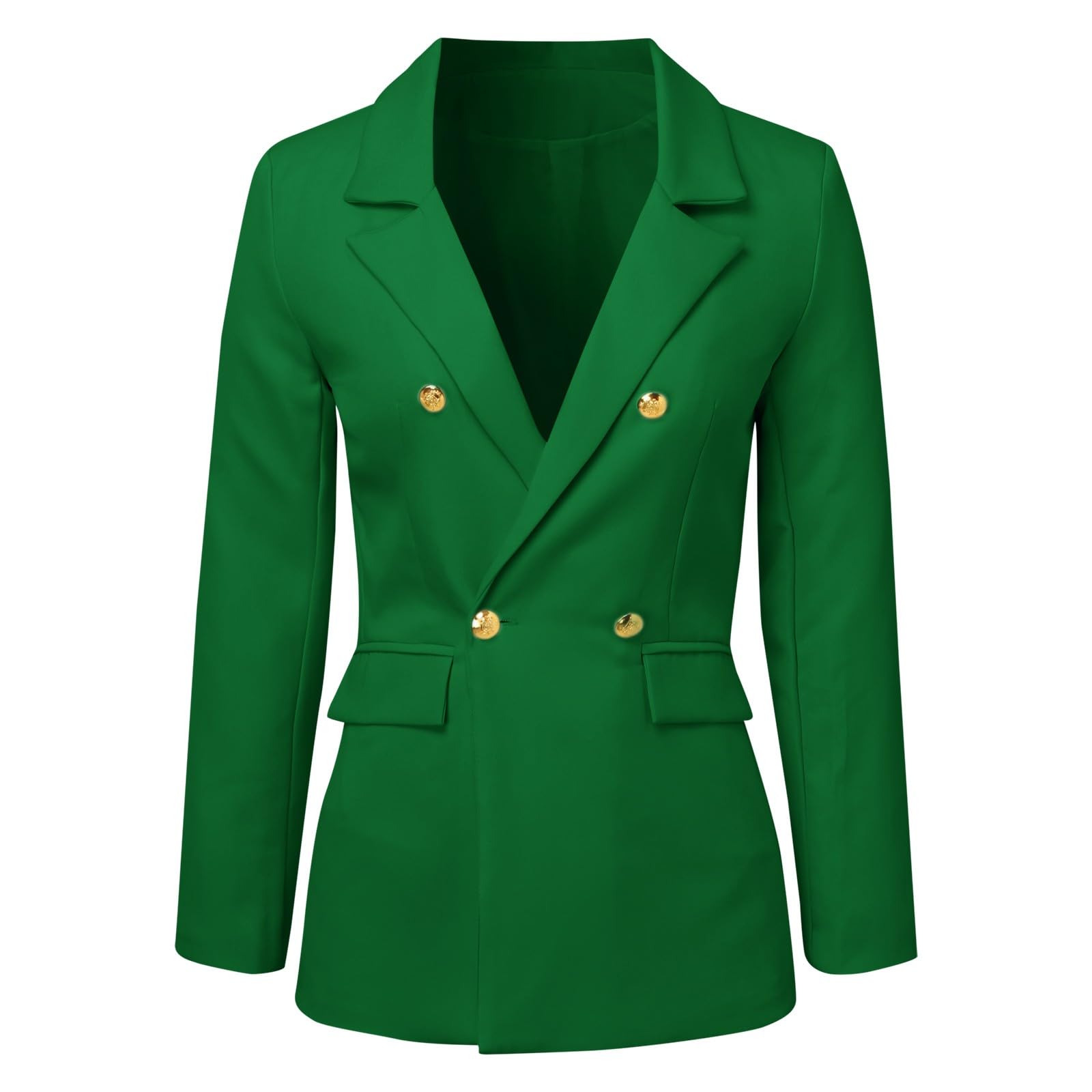 Sportlicher Blazer Damen, Langer Blazer Damen Frühlings Jacke Mit Seitentasche Elegant Langarm Blazer Mode Anzug Trenchcoat Business Blazerjacke Bolero Open Front Einfarbig Sweat Blazer Jacke Damen