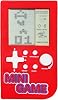 JXD Mini Puzzle Block Game Console Built-in 26 Retro Brick Games TravelIndoorOutdoor Leisure Handheld Game Console Portable Electronic Games ChildrenStudentsTeens Toys Red
