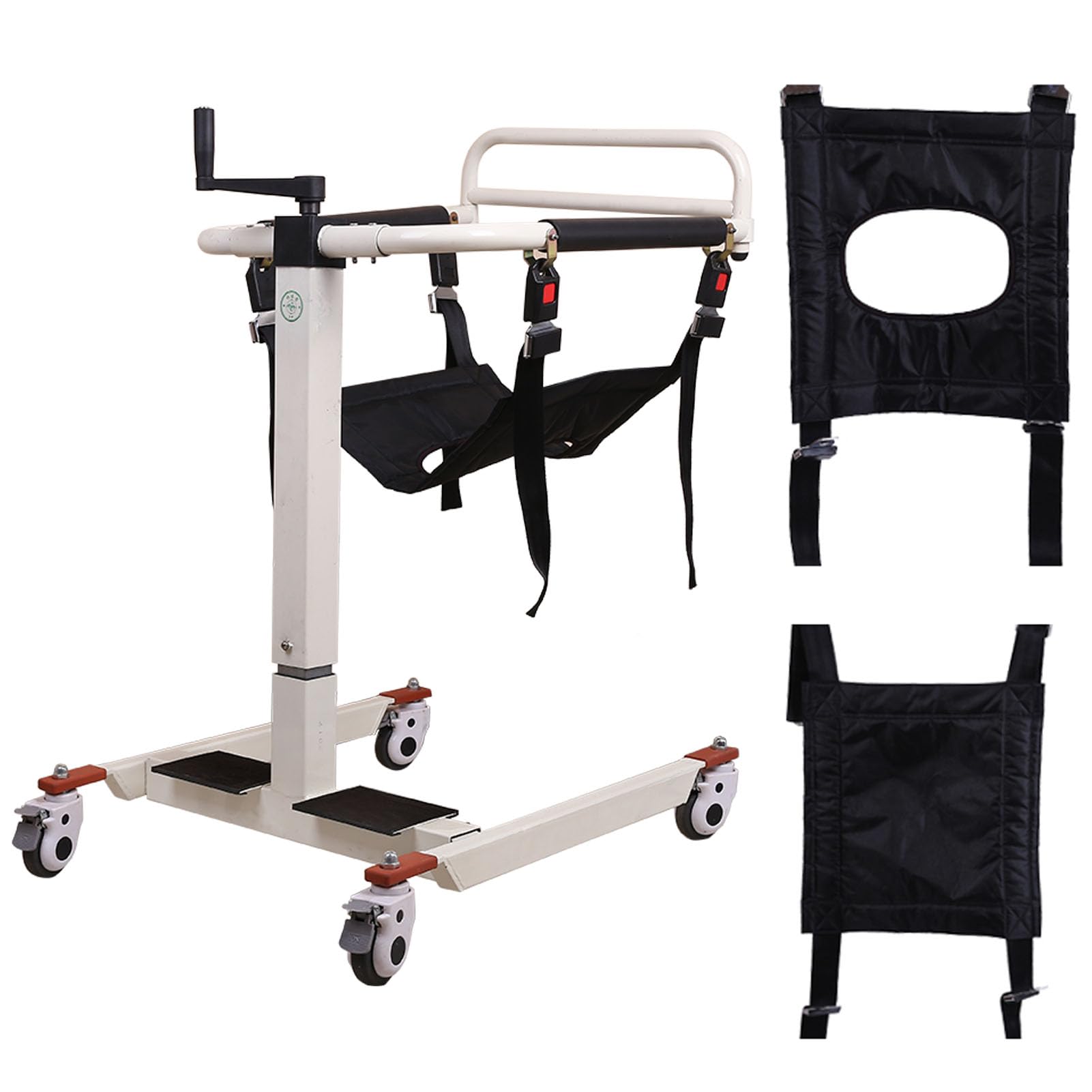 Seveni Patient Lift Transfer Chair Portable Transfer Wheelchair - Multifunctional Care Chair, Car Lift Assist, Bedside Commode Mobility & Daily Living