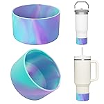 Airboat Upgrade 2PCS Protective Silicone Boot Bumper for Stanley Quencher Adventure 40oz 30oz 20oz Tumbler, Water Bottle Bottom Sleeve Cover Accessories for Stanley Mug Cup (Camouflage Blue)