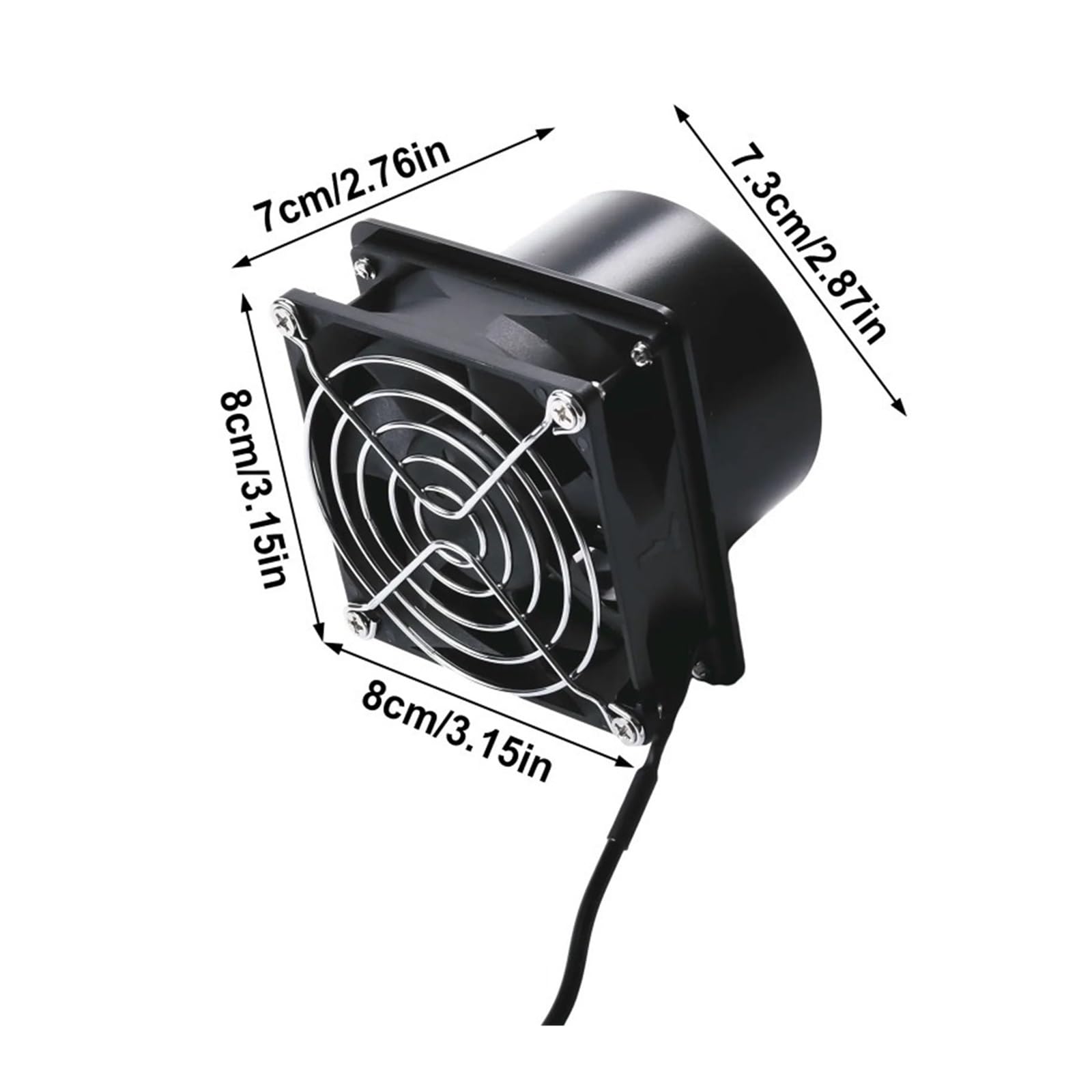 Extractor de humos ESD con absorción soldadura velocidad ajustable por USB, ventilador conducto escape ventilación bañera para refuerzo