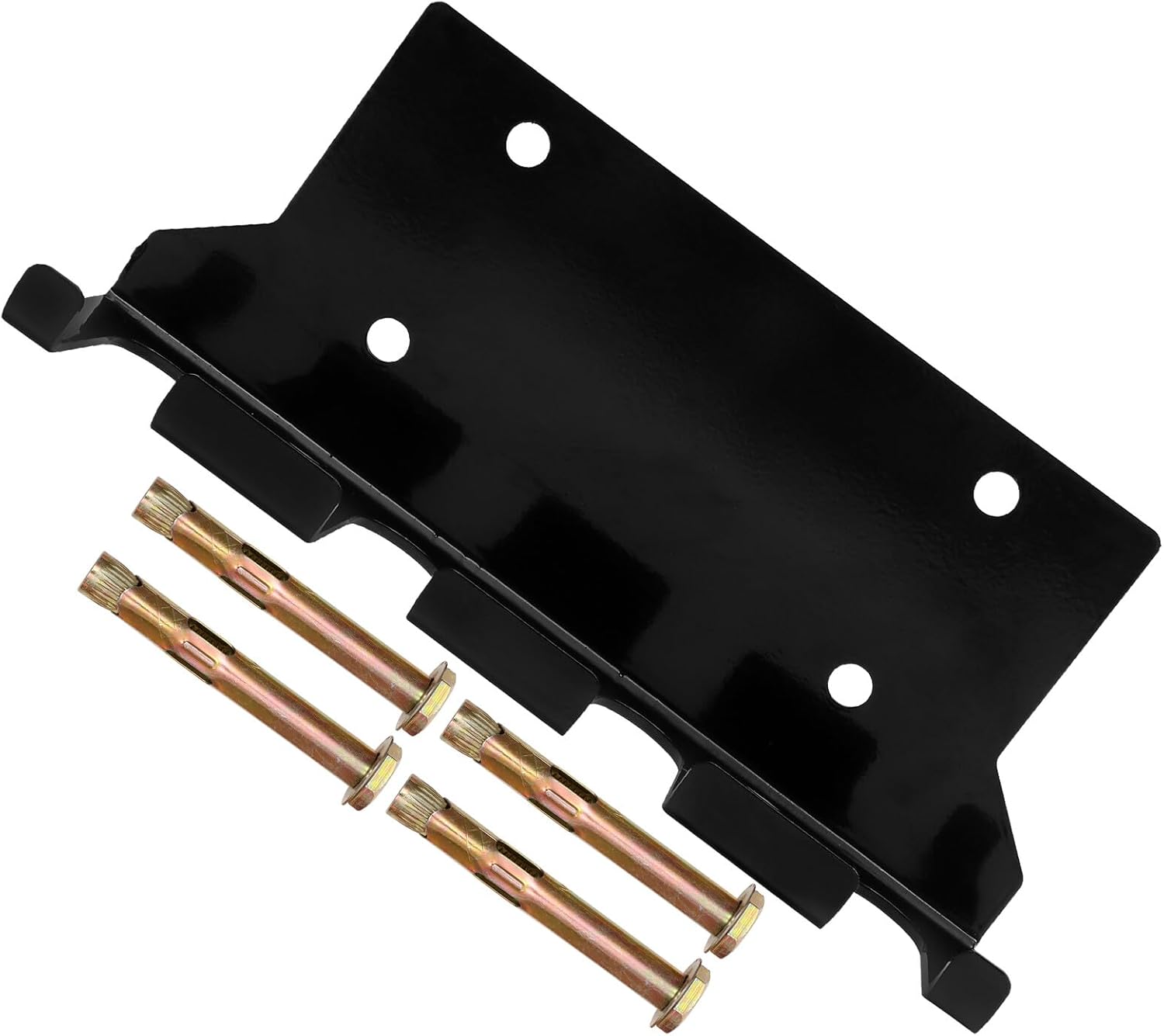 Wall-mounted Barbell Pole Rack with 4 Hooks, Household Dumbbell Storage Stand for Home Gym Weight Organization and Barbell Rod Hanging Holder