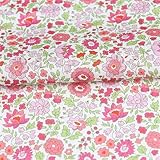 Tissu pour couture, motif tournesols gris Liberty London, tissu en coton imprimé personnalisé, impression numérique pour robe (2)