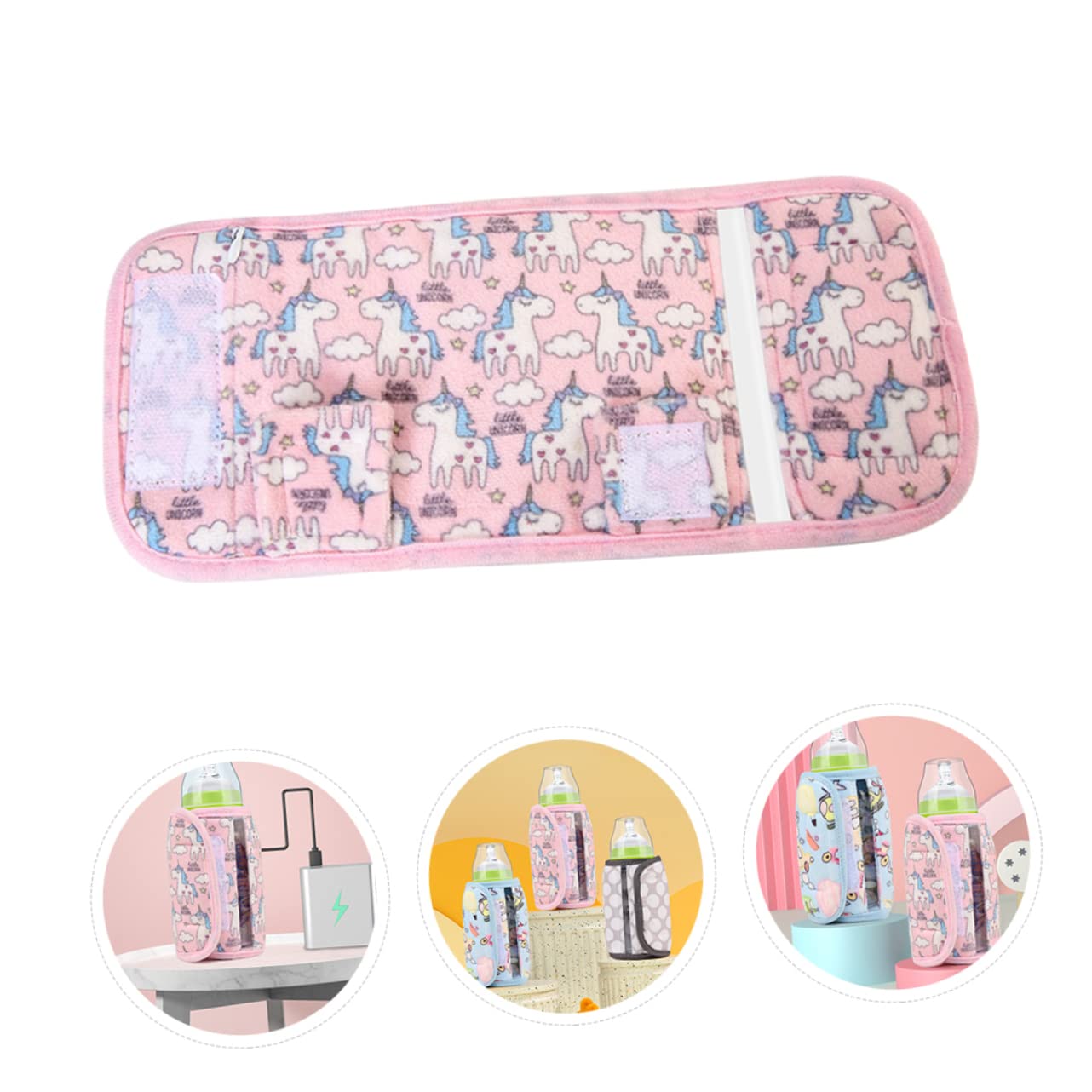 Toyvian 3piezas Térmica para Biberones USB Funda Aislante Portátil para Mantener La Temperatura De Leche Carga Coche y Casa Diseño y Compatible Diversos Biberones