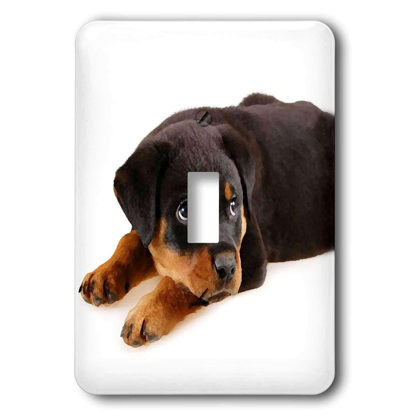 Rottweiler chiot interrupteur 3dRose Lsp_4185_1 sublime la chambre de vos enfants