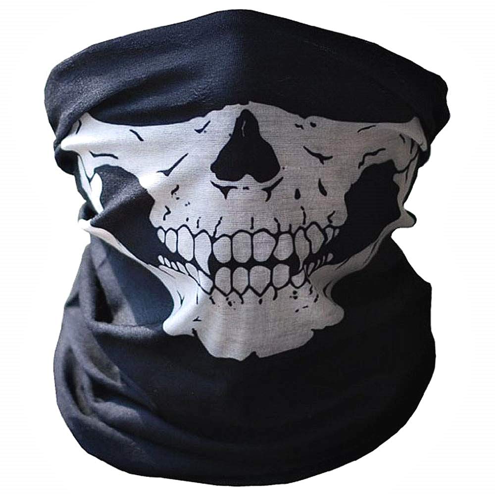 Juego De 4 Pasamontañas Con Diseño De Calavera Fantasma, Máscara De Esqueleto Para Motocicleta, Para Hombres, Deportes Al Aire Libre, Color Negro, Negro -, Mediana