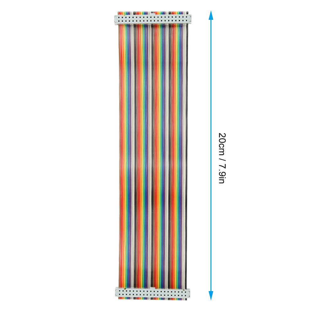 Cable GPIO de 5 piezas para hembra a hembra de 40 pines, línea de alambre, accesorios de computadora, 20 cm(De mujer a mujer)