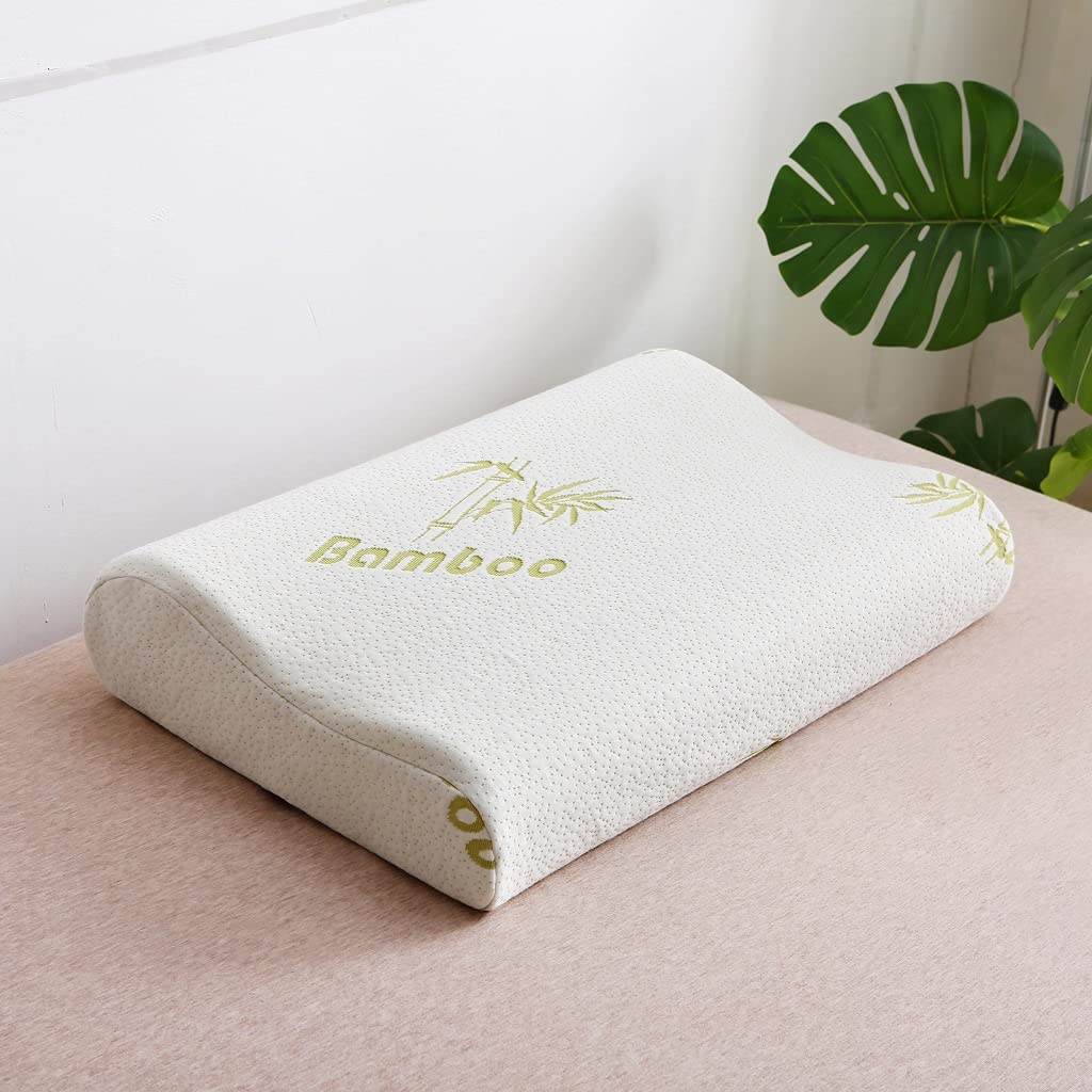 B&Q -  Contoured Memory Foam Bamboo Pillow