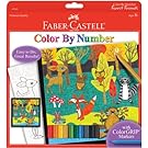 Faber-Castell Color by Number Woodland Forest Friends - Color and Display 1 Color by Number Board
