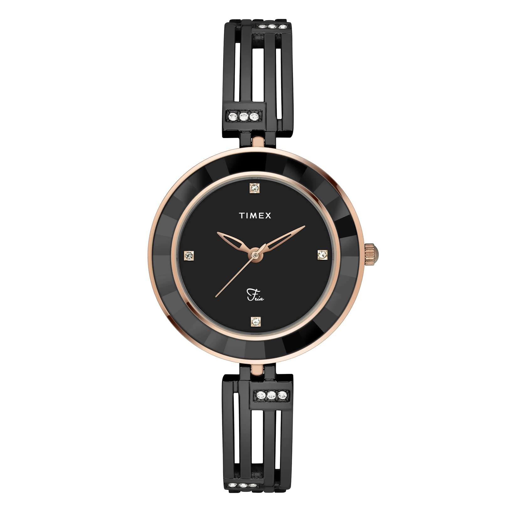 TIMEX Fria Women Black Round Analog Watch - TWEL16201 (B0BQM23PDT) Amazon Price History, Amazon Price Tracker