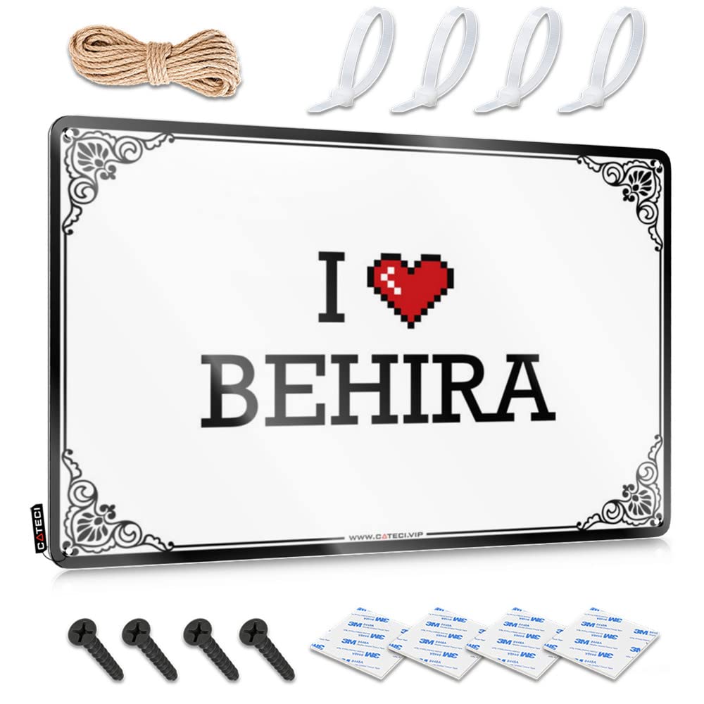 I Love Behira Collection Distressed - Bar Stuff Decoration Wall Art Decoration(30X40CM)