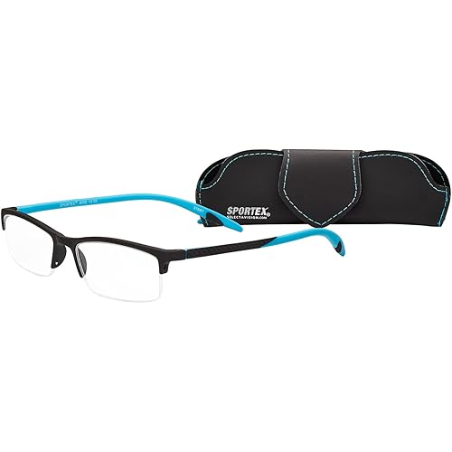 SAV Eyewear Men's Sportex Ar4150 Sport Blue Reading Glasses, 29 mm