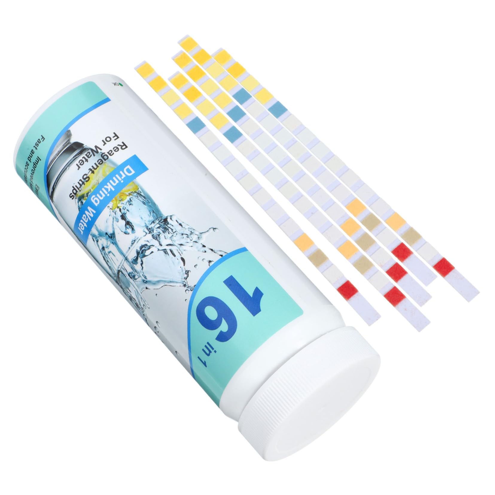 Zerodeko 2 Sätze Wasserqualitätsteststreifen Trinken Testen Aquarium Wassertestkits Für Trinkwasser Trinkwasserprüfungskits Haushaltswassertestkits Das Haustier 100 Stück * 2
