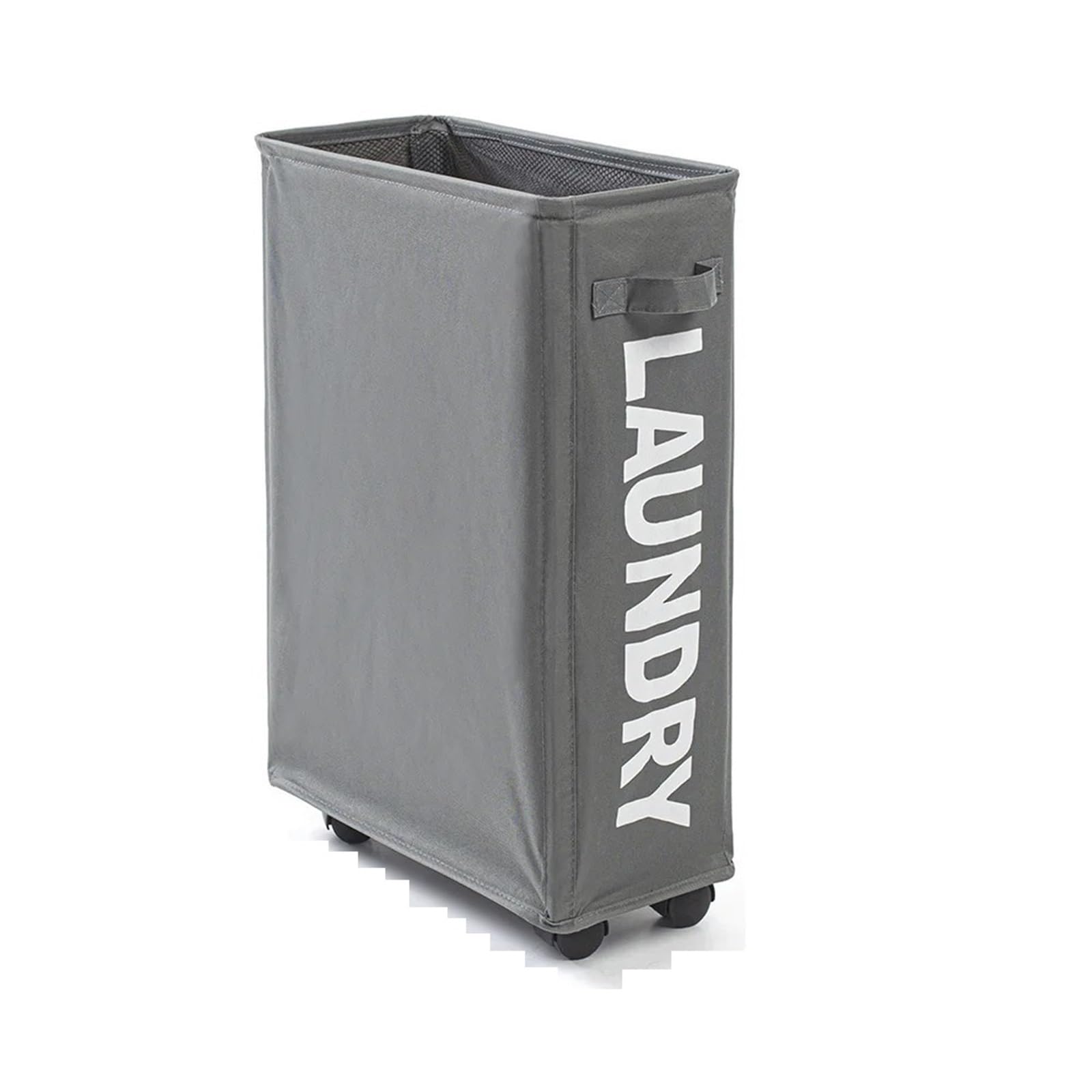 Laundry Basket On Wheels Laundry Basket With Wheels Large Capacity Yoga Mat Storage Multifunctional Foldable Waterproof Dirty Clothes Bag(DarkGray)