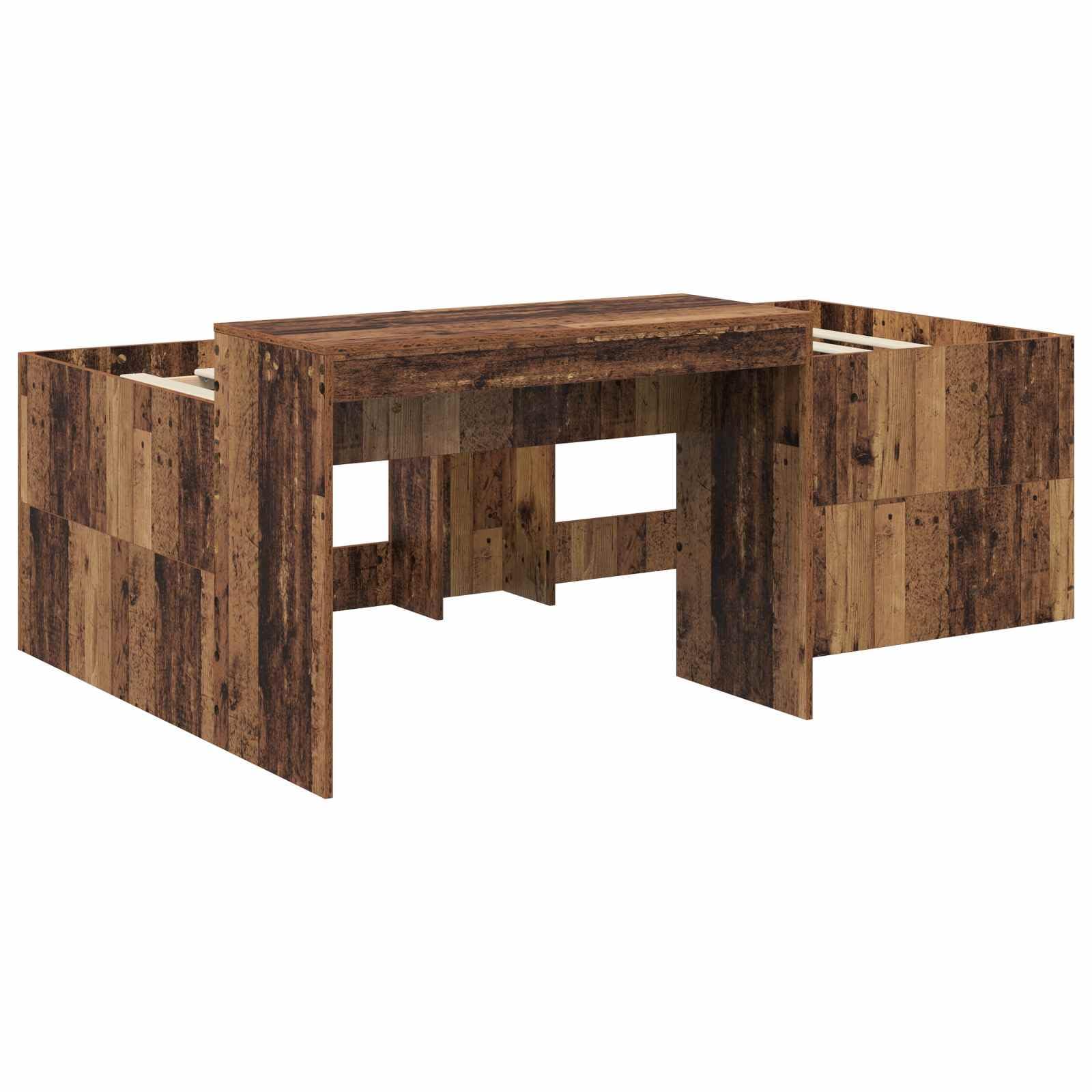 Struttura letto a soppalco con scrivania in legno di rovere Artisan, stabile letto a soppalco con scrivania integrata per camera da letto e home office, rete a doghe inclusa