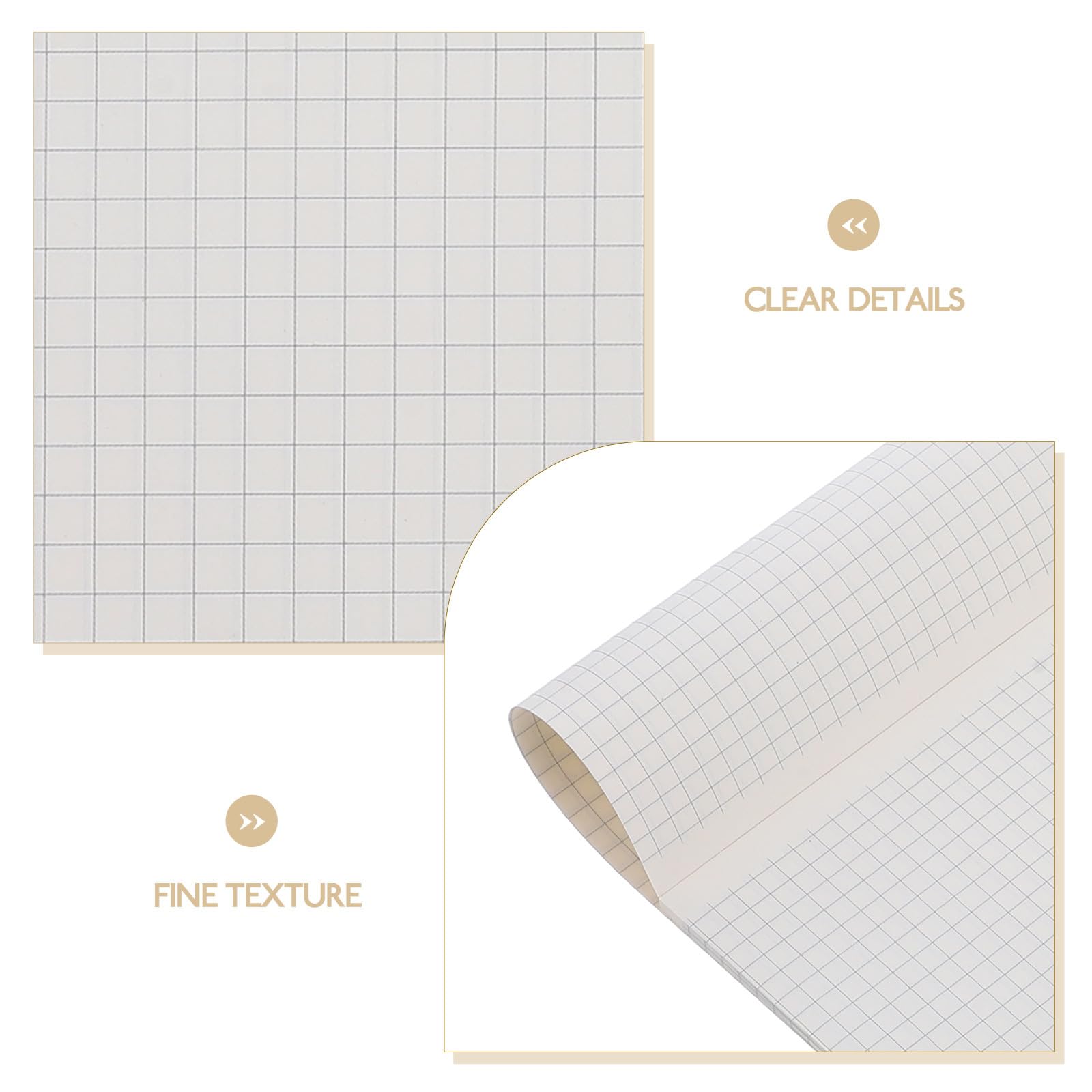 Bloc de Papier Millimétré Épais 40 Feuilles Grand Format pour Dessin et Écriture Scolaire