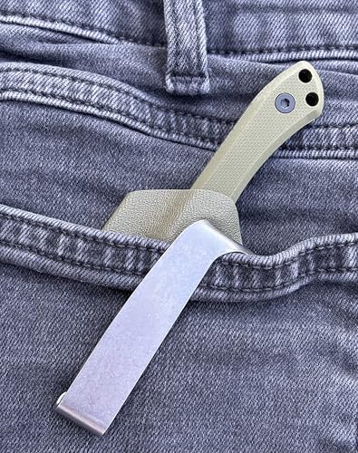 Tattva Tactical 12cm Fixed Blade Knife with Kydex Sheath, Full Tang, Back Pocket Clip