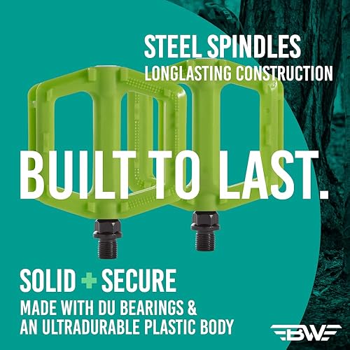 Miniatura 4 de BW Pedales de bicicleta juvenil, pedales de bicicleta de tamaño infantil con husillo 916, múltiples opciones de color disponibles