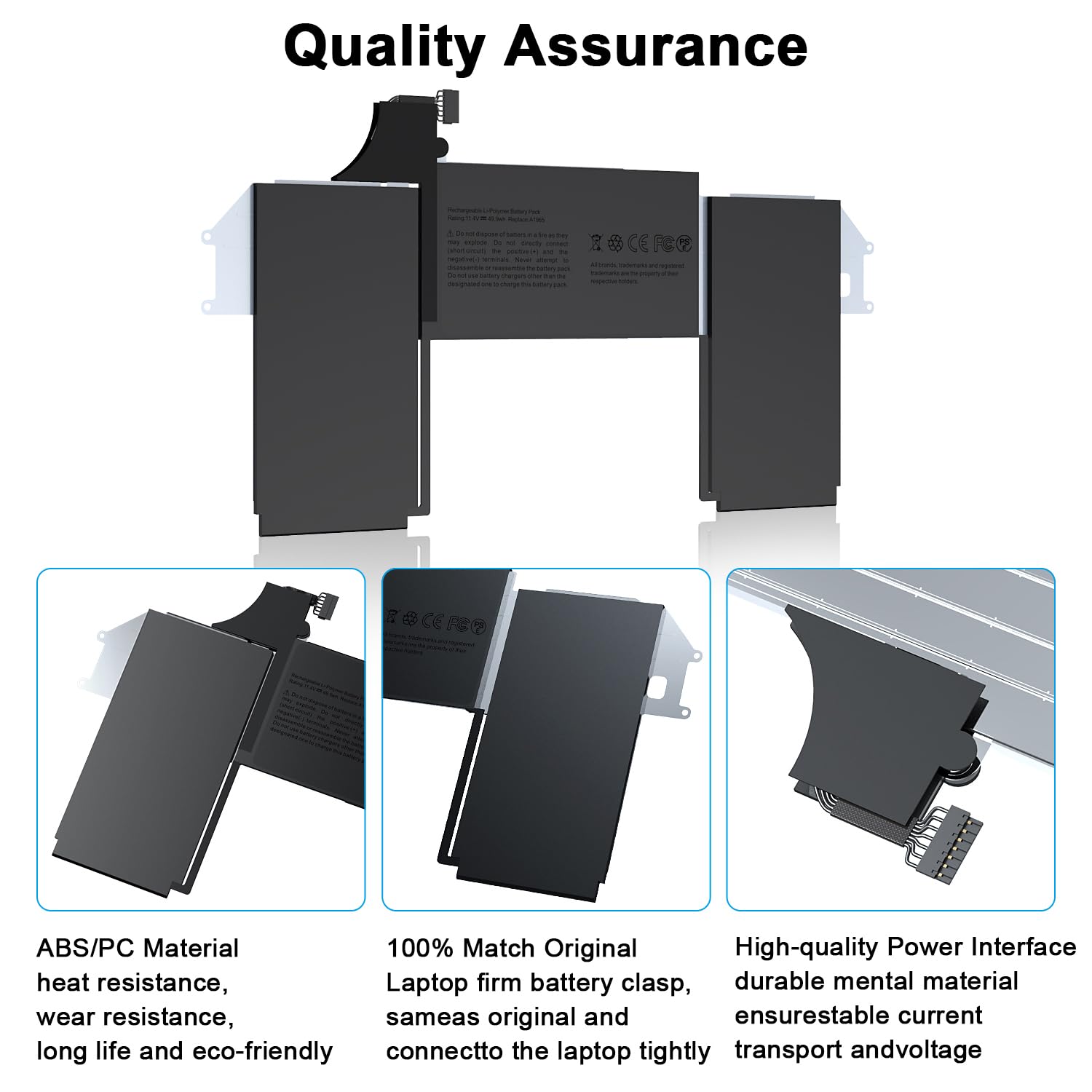 BND Batteria di ricambio per computer portatile A1932 A2179 per MacBook Air 13" Retina A1932(2018-2019) A2179 (inizio 2020) EMC 3184 3302 A1965 batteria 49.9Wh 11.4V
