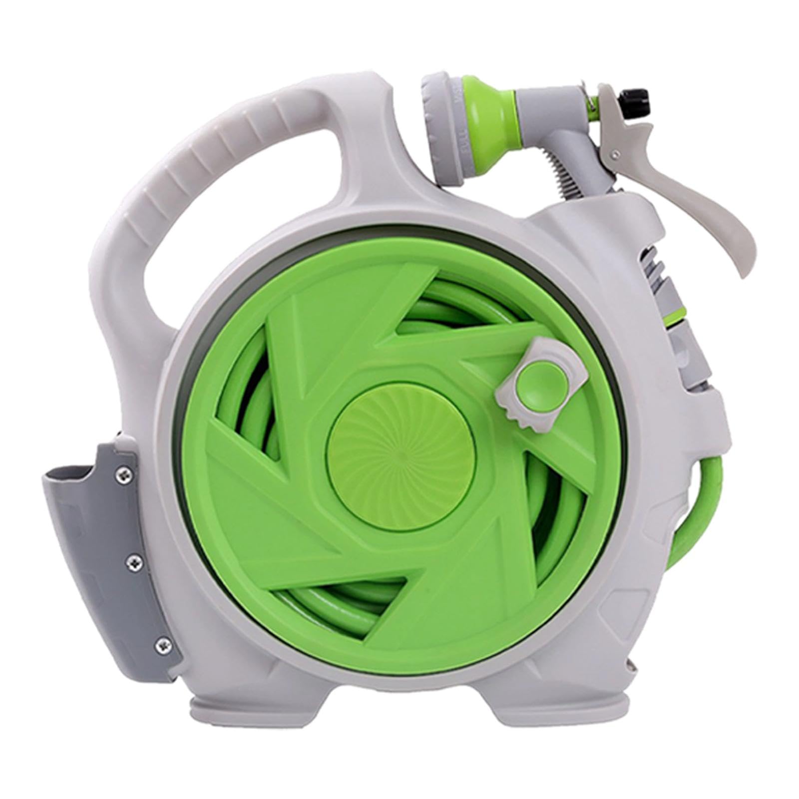 Carro Portátil Rociador Manguera Tubo Agua Organizador Compacto Material PP Adecuado para Limpieza de Ventanas Patios Lavado de Coches Riego de, Verde